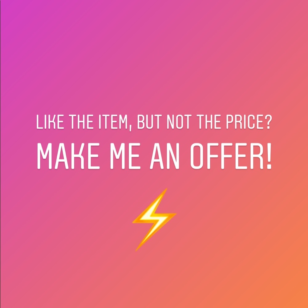 Make me an offer!